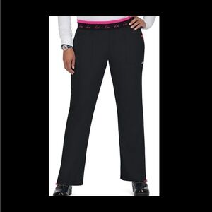 Koi Lite Spirit Scrubs Pants Women’s 2X Slim‎ Fit Black Pink New With Tags